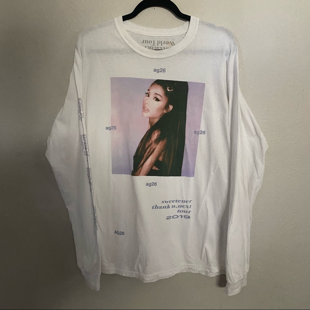 ariana grande limited ag26 long sleeve from sweetener tour